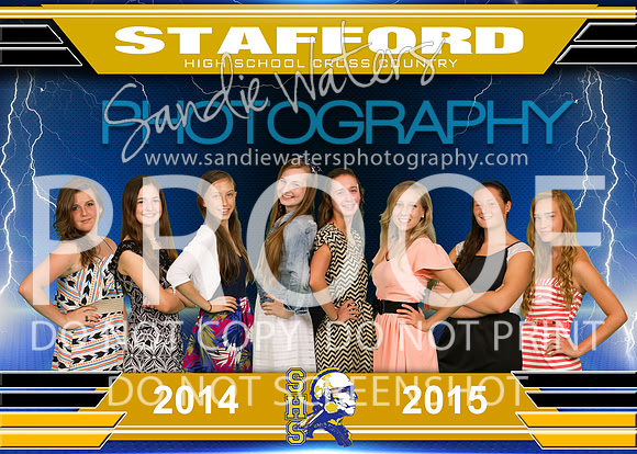 Cross Country Girls Team 5x7